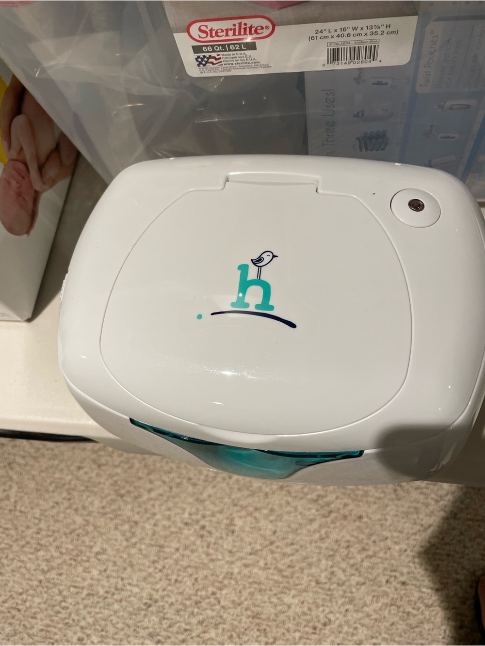 Hiccapop Baby Wipe Warmer and Wipes Dispenser, Diaper Wipe Warmer, White